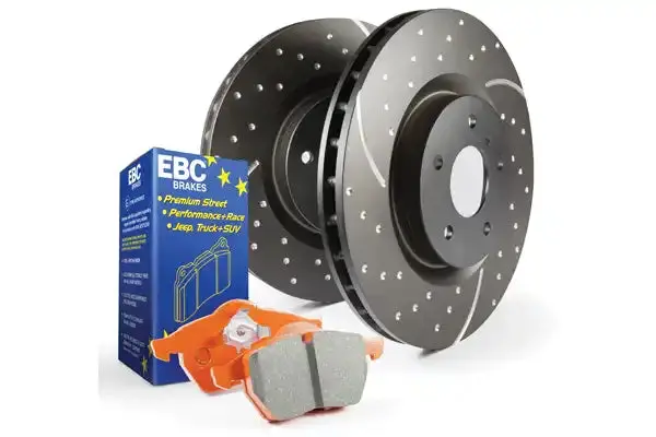 Ebc Sport Slotted Brake Rotors – Wide-Groove Design For Enhanced Cooling & Fade Resistance (Model S8Kf1175 Gd) 1
