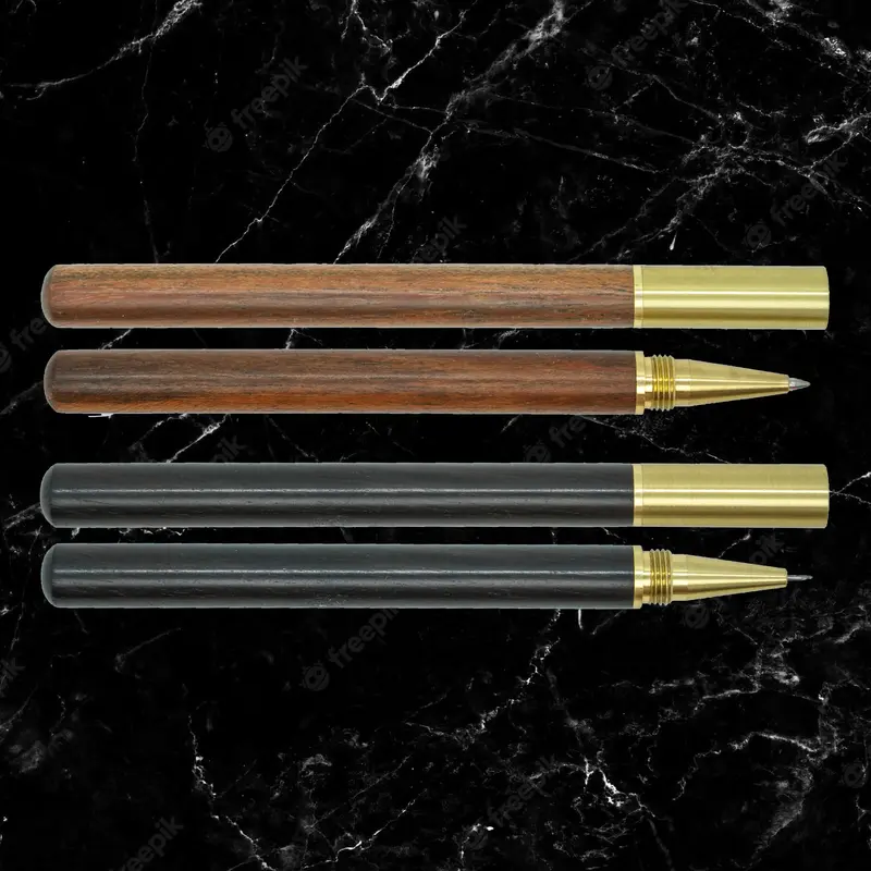 Ebony / Pau Rosa Wooden Fountain Pen – Handcrafted Writing Instrument 1
