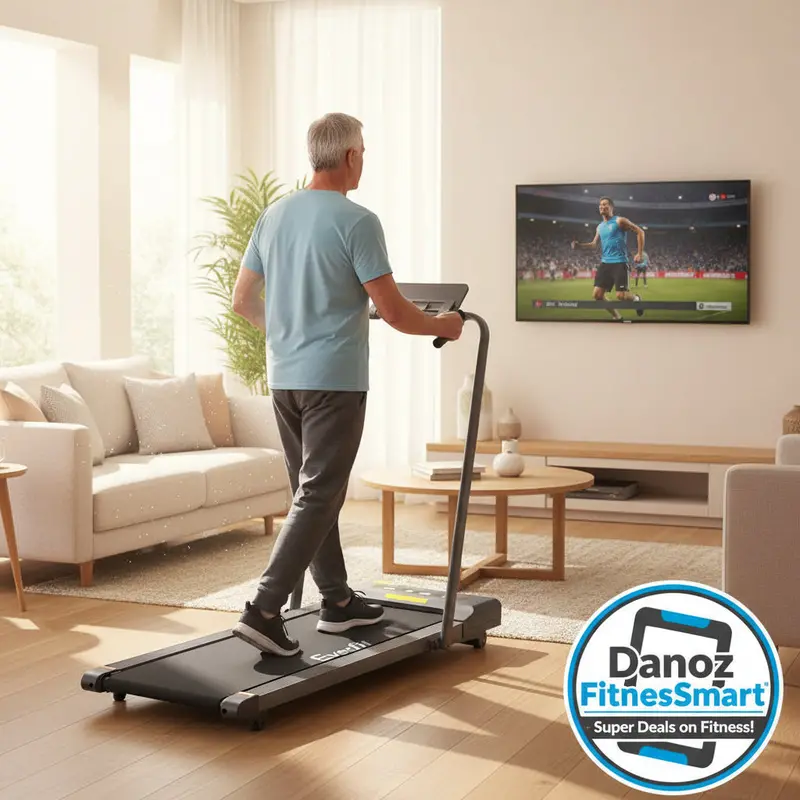 Electric Walking Pad For Desks – 380Mm Quiet Treadmill, Grey Finish – Danoz Fitnessmart 1