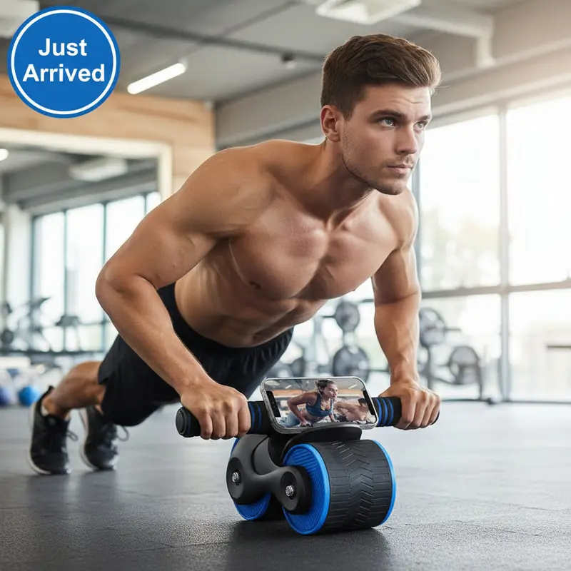 Everfit Auto-Rebound Ab Roller By Danoz Fitnesssmart – Core-Strengthening Home Workout Tool 1