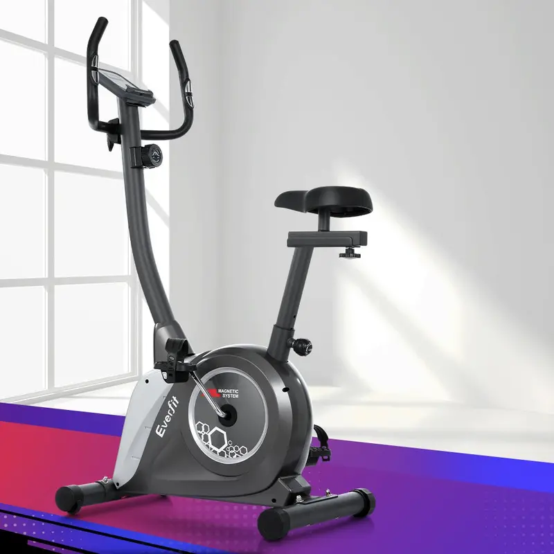 Everfit Magnetic Upright Exercise Bike By Danoz Fitness – Smart Home Cardio Solution 1