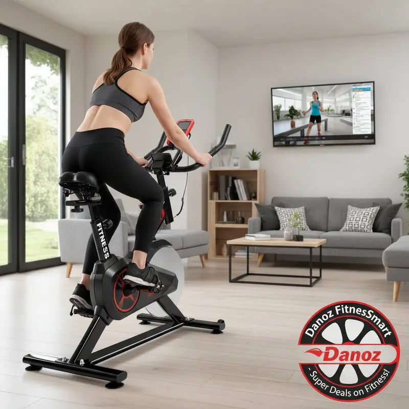 Everfit Spin Bike By Danoz Fitnessmart – Adjustable Home Exercise Bike With Heavy-Duty Flywheel 1