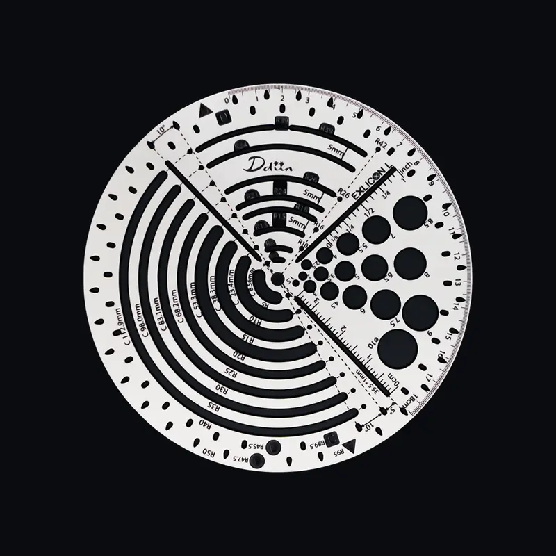 Exlicon L Circle Golden Ratio Tool – Geometric Design Aid For Architects & Artists 1