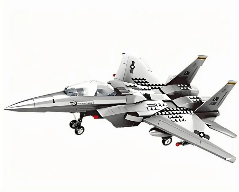 F-15 Eagle Fighter Jet Building Set – 223-Piece Military Aircraft Model Kit For Creative Play 1