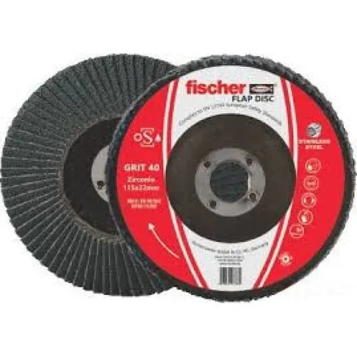 Fischer Zirconia Inox Flap Disc For Stainless Steel Finishing 1