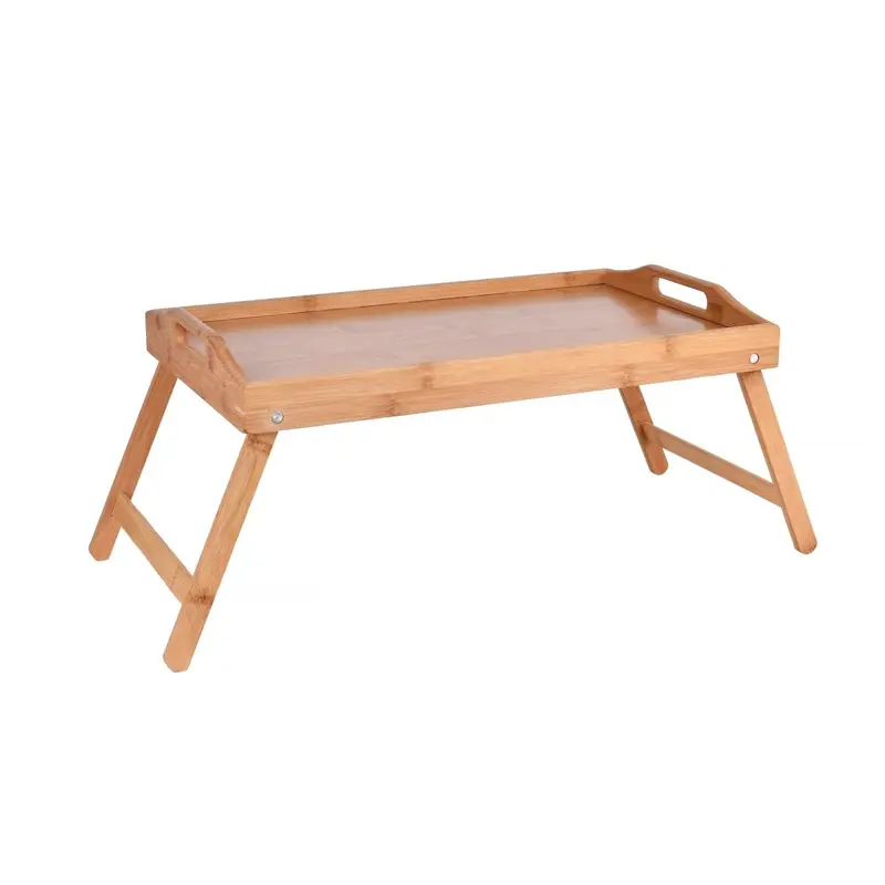 Foldable Bamboo Bed Tray – Portable Breakfast Or Snack Serving Table 1