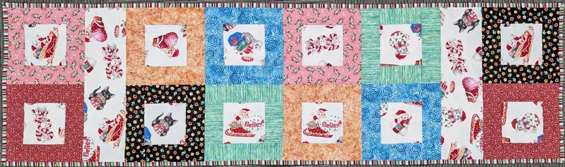 Furry And Bright Cabana Print Fabric 17X60 Inches 1