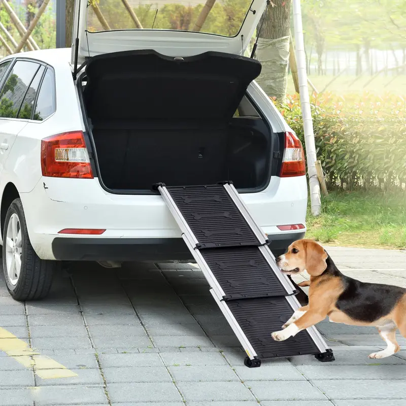 Furtastic Heavy-Duty Aluminium Pet Ramp – Telescopic Loading Ramp For Vehicles And Beds 1