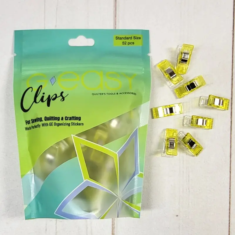 G-Easy Standard Yellow Hair Clips – Pack Of 52 1