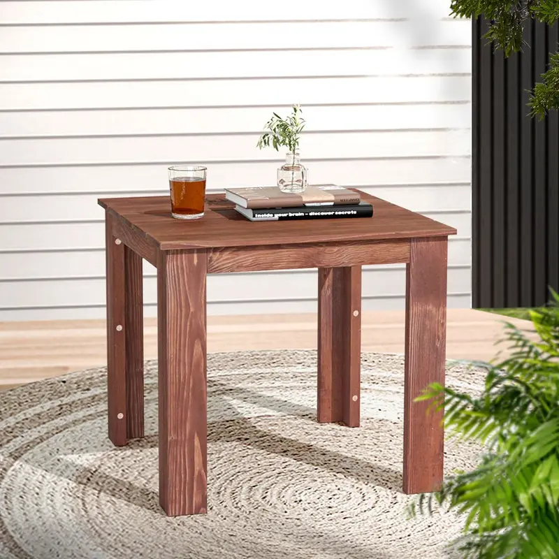 Gardeon Outdoor Coffee Side Table – Sturdy Wooden Patio Table For Garden & Lounge Areas 1