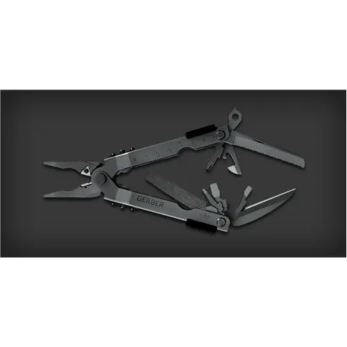 Gerber Multi-Plier 600 With Carbide-Cut Needlenose Pliers – Black, Includes Leather Sheath & Retail Box (Nsn: 5110-01-321-8805) 1