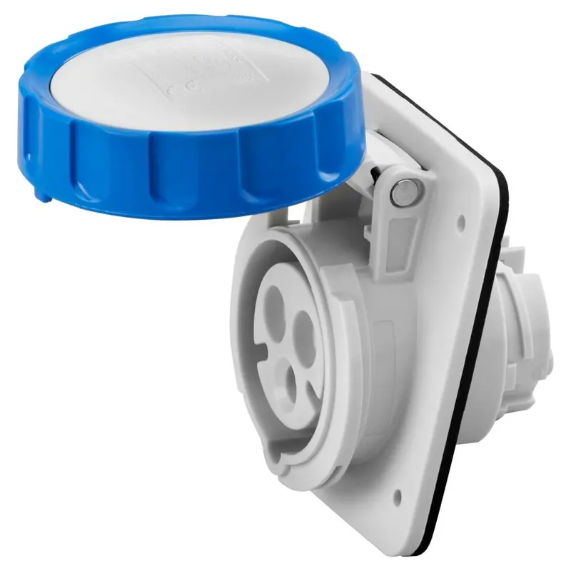 Gewiss 16A 3-Pin 230V Ip67 Panel-Mount Industrial Socket 1