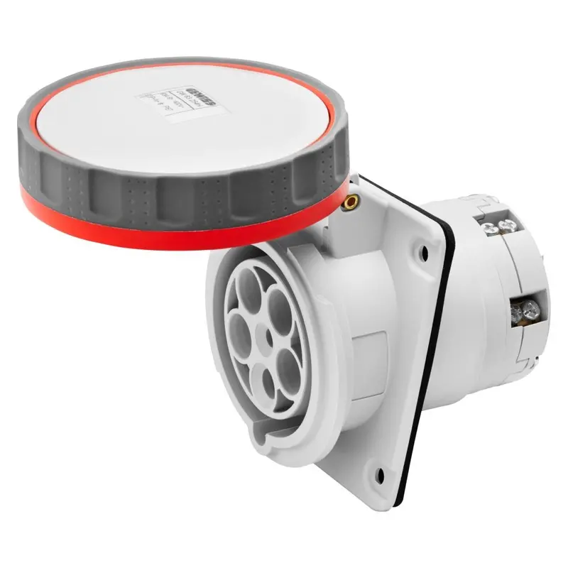 Gewiss 63A 5-Pin 415V Ip67 Panel-Mount Industrial Socket 1