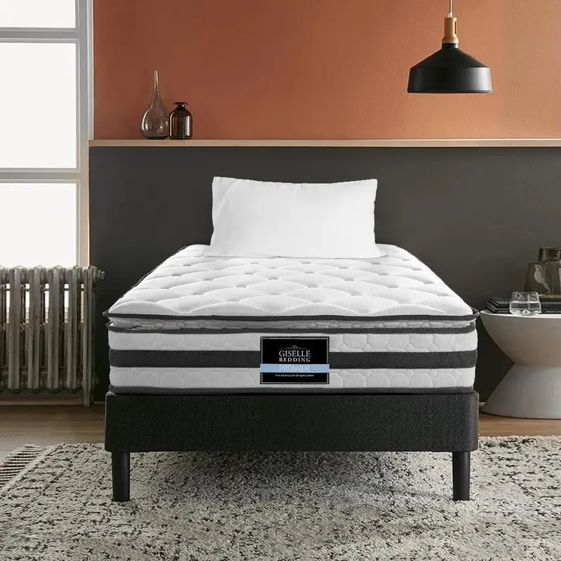 Giselle 21Cm Pillow Top Single Mattress – Gentle Surface Cushioning Over Solid Core Support 1