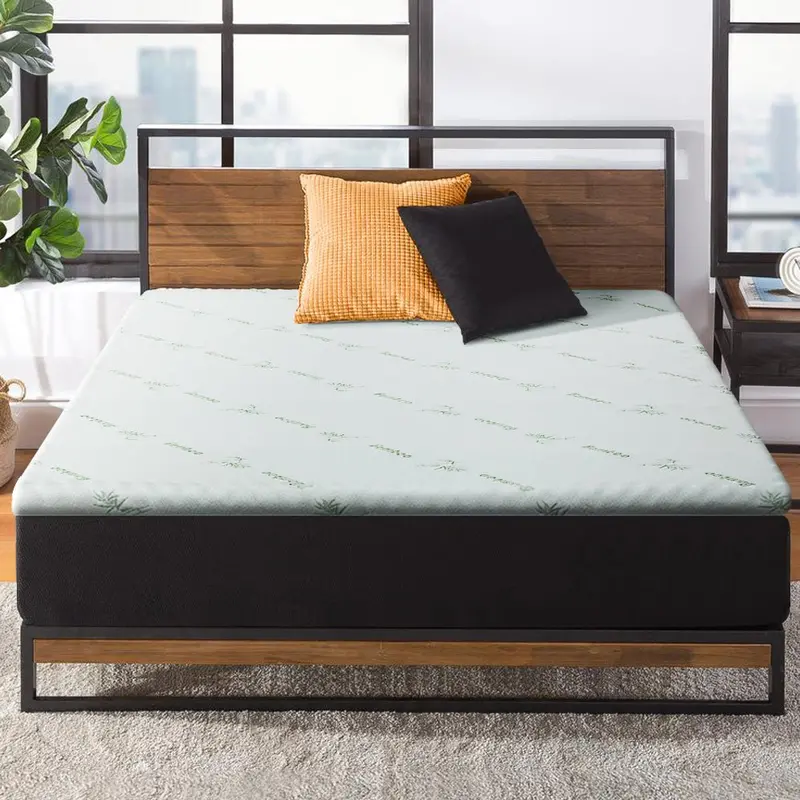 Giselle Bedding Cool Gel Memory Foam Mattress Topper – 5Cm Single 1