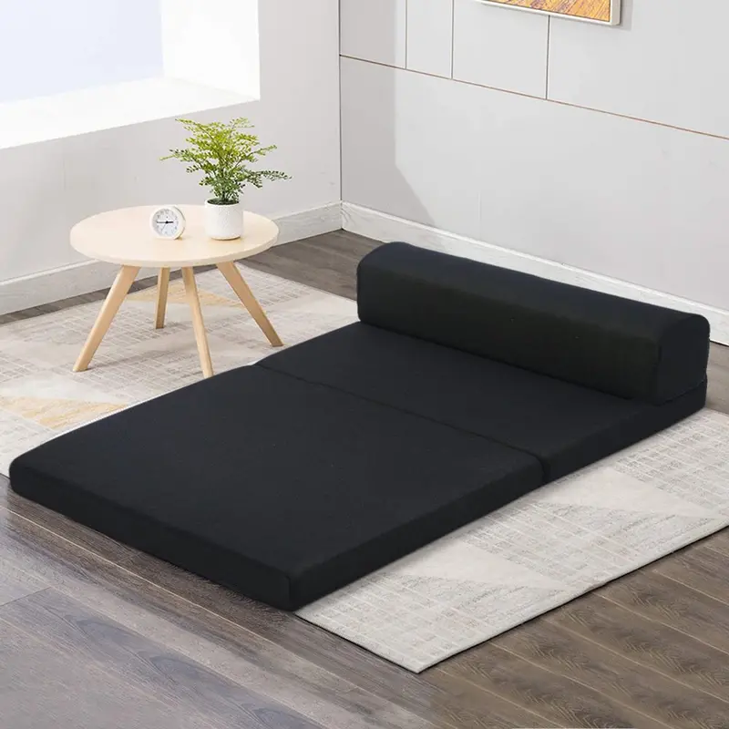Giselle Foldable Foam Bed Mat – Double Size, Black | Danoz Direct 1
