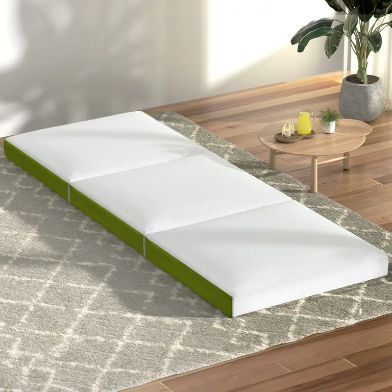Giselle Foldable Trifold Foam Mattress – Green | Danoz Direct 1