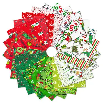 Grinch Christmas Fabric Pack Fq-2147-25 (25 Fat Quarters) 1