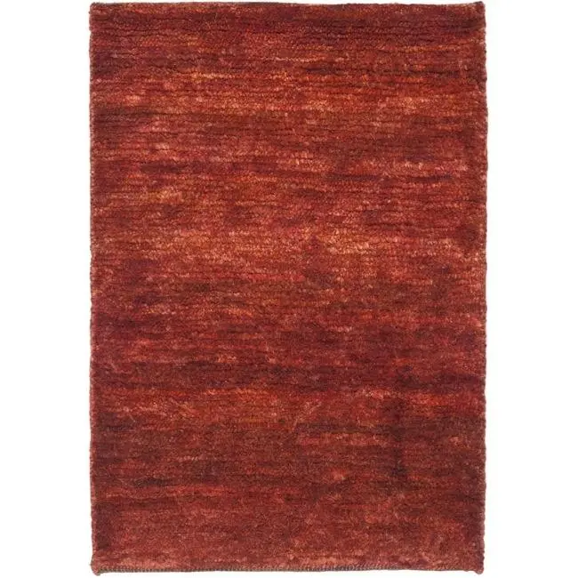 Hand-Knotted Solo Rust Hemp Rug – 8' X 10' (Vegetable-Dyed) 1