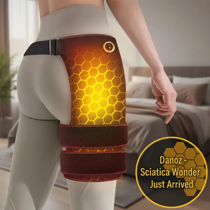Heated Hip & Lower Back Support Brace – Cordless Therapeutic Wrap With Massage For Pain Relief 1