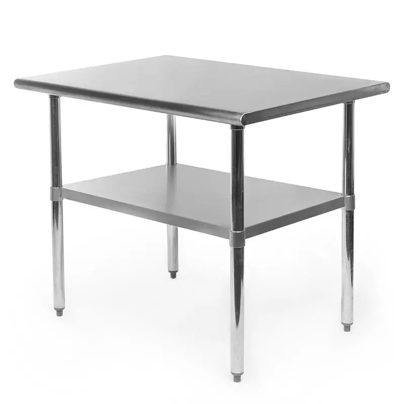 Heavy-Duty Stainless Steel 24" X 36" Commercial-Grade Kitchen Prep Table 1