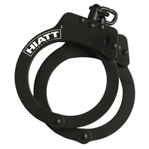 Hiatt Max-Size Hinged Handcuffs – Durable Steel Restraint Set 1
