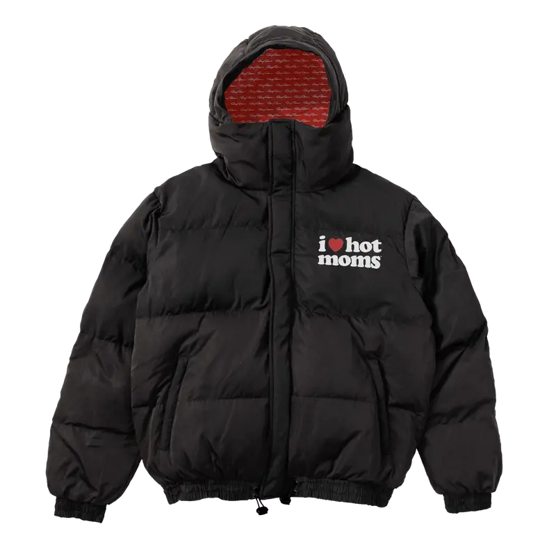 I Heart Hot Moms Lightweight Puffer Jacket 1