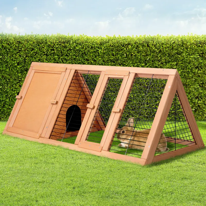 I.Pet Medium Wooden Rabbit Hutch – 119 Cm × 51 Cm × 44 Cm Outdoor Cage With Run 1