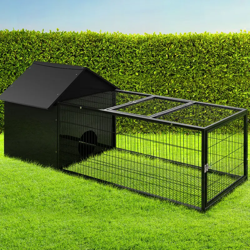 I.Pet Metal Rabbit Enclosure – 162 Cm × 60 Cm Hutch For Indoor Or Outdoor Use 1