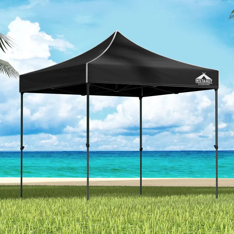 Instahut Pop-Up Gazebo By Danoz Outdoors – 3M X 3M Foldable Marquee For Weddings, Camping & Shade 1