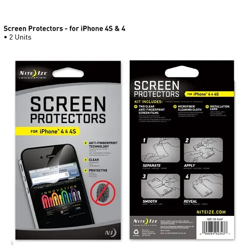 Iphone 4 Screen Protector – Premium 2-Pack Anti-Scratch Set 1