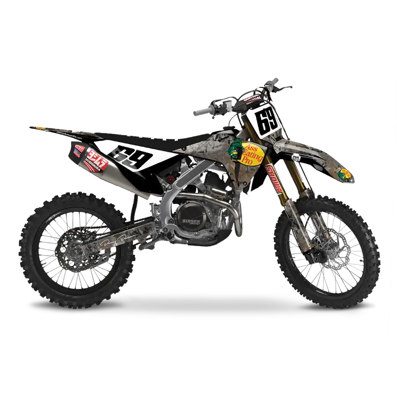 Kawasaki-Themed Dirt Bike Decal – Danny Duncan Pro Series 1