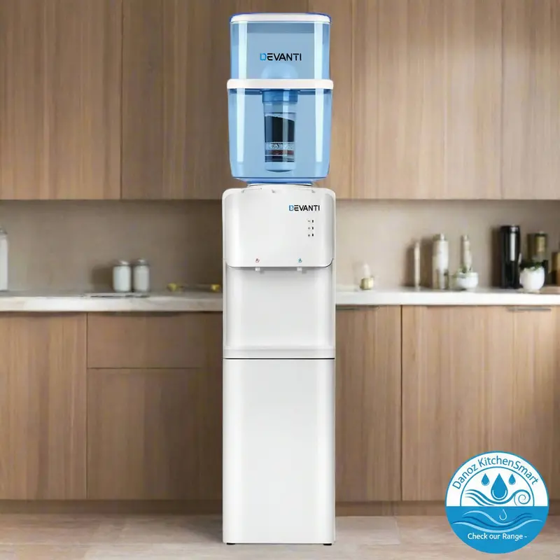Kitchensmart Instant Hot & Cold Water Dispenser – White Freestanding Unit With 22L Bottle And 4-Filter Options 1