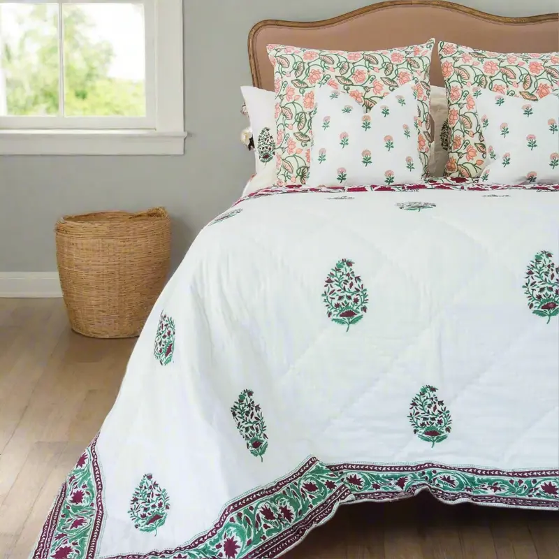Kolka Kaner Ruby Quilted Coverlet – Queen Size (210 X 210 Cm) | Danoz Direct 1