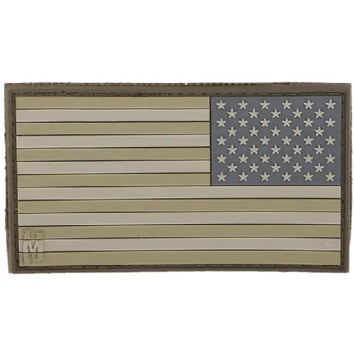 Large Reverse Usa Flag Patch – Patriotic Embroidered Emblem 1
