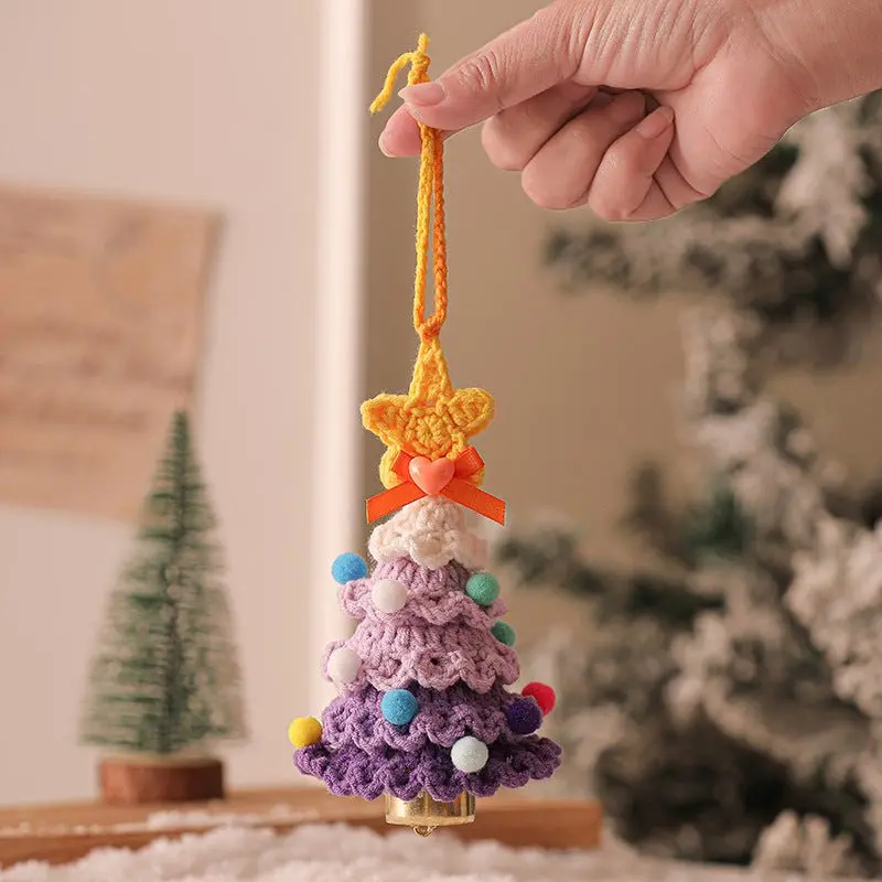 Lavender Crochet Christmas Ornament – Artisan-Inspired Plush Tree Decor (2-Pack) 1