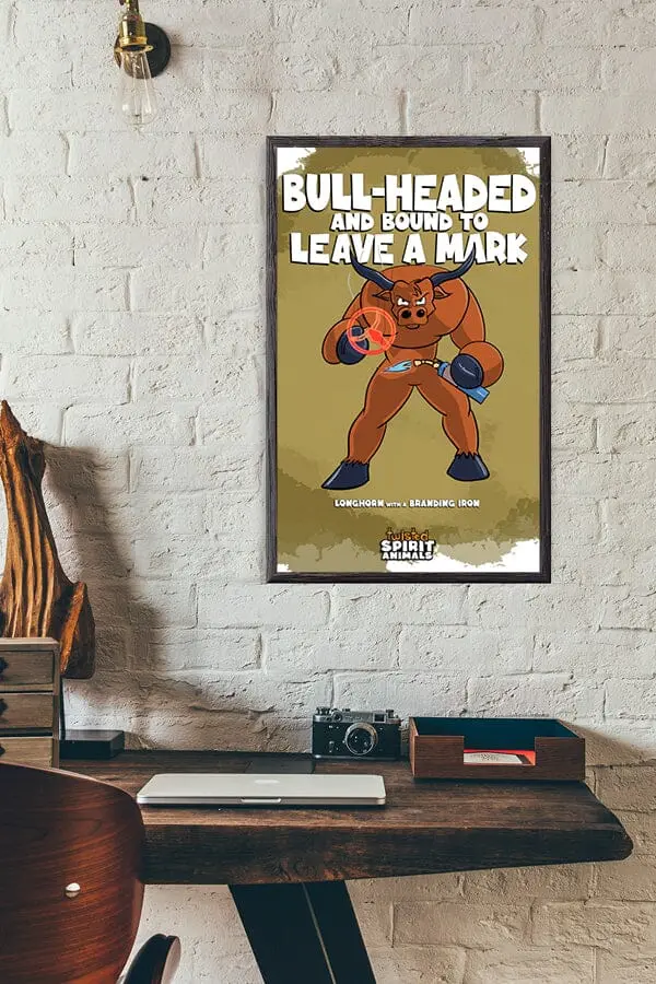 Longhorn Branding Iron Art Print (11X17) 1