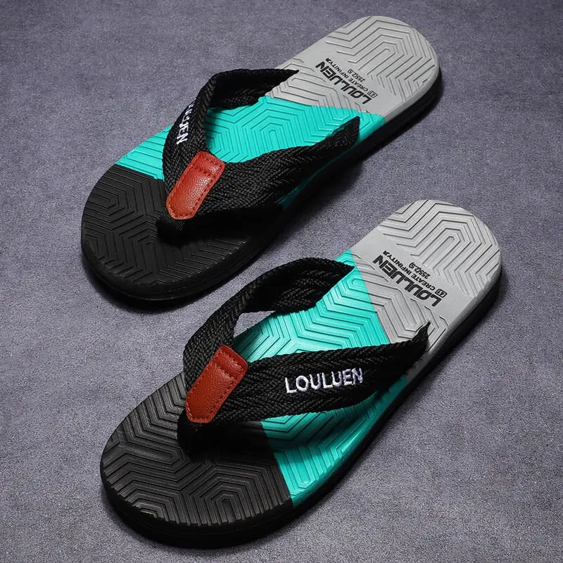 Men’S Eva-Pvc Dual-Sole Flip Flops – Minimalist Black Sandals For Urban And Coastal Living 1