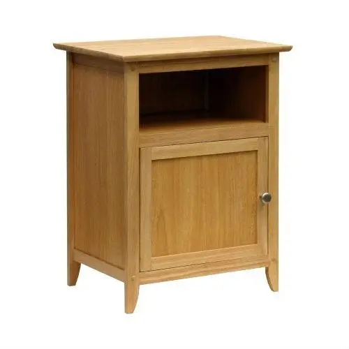 Minimalist Natural Wood End Table – Compact Accent Or Bedside Surface 1