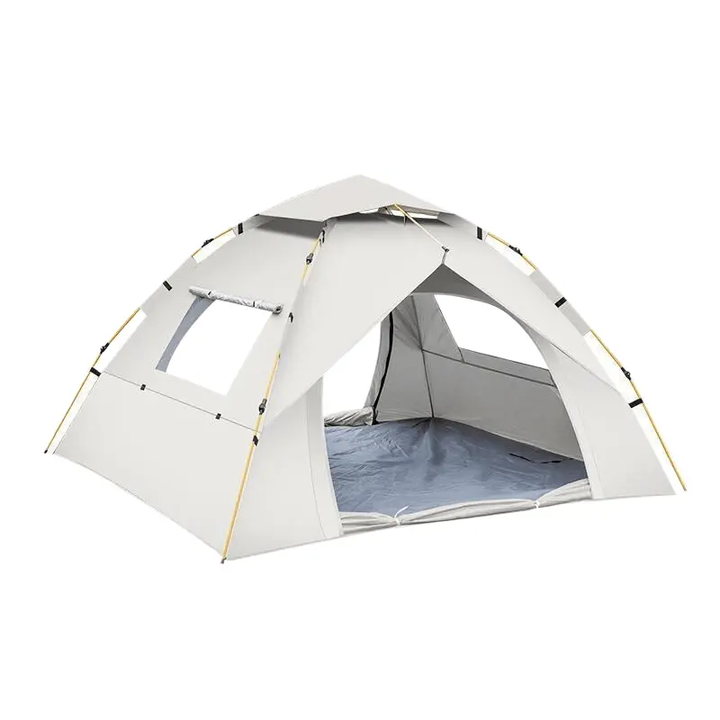Minimalist White Single-Layer Tent – Fits 3–4 Campers (210X200X135 Cm) 1