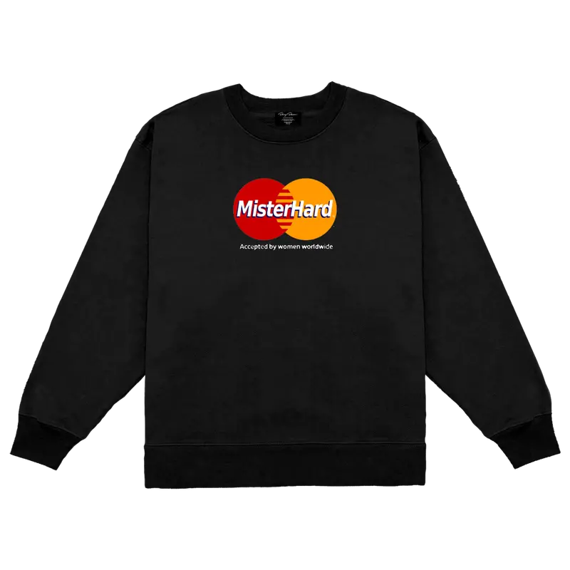 Mister Hard Premium Black Crewneck Sweatshirt 1