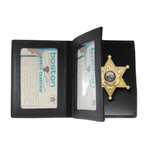 Model 122 Dual-Window Book-Style Badge Holder 1