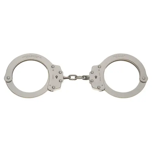 Model 702C Oversized Nickel-Plated Handcuffs – Standard Chain 1