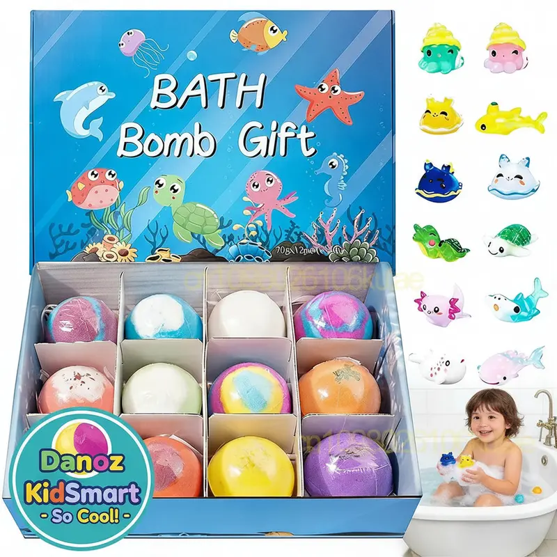 Ocean-Themed Bath Bomb Ball Set – Scented Sea Salt Bombs With Hidden Toys For Kids’ Bath Time – Kidsmart 1