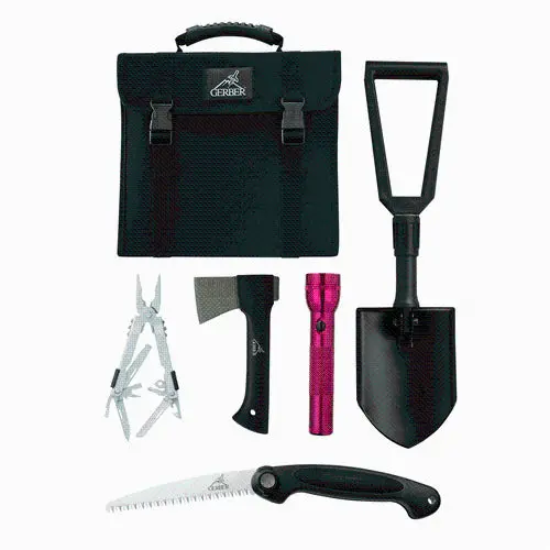 Off-Road Suv Survival Kit In Durable Black Nylon Case 1
