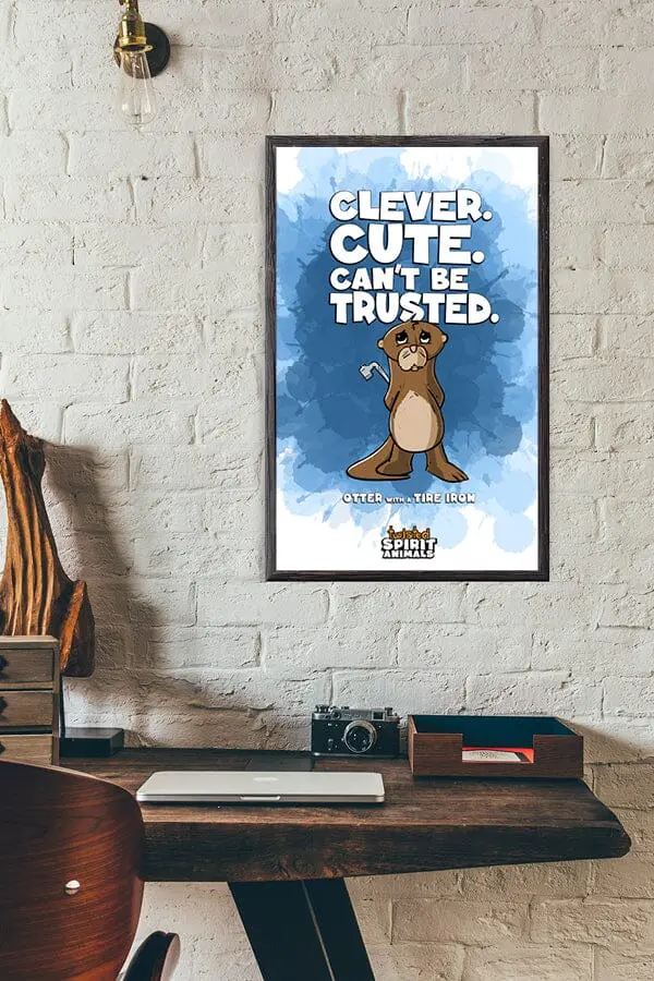 Otter Clutching A Tire Iron – 11X17 Poster 1