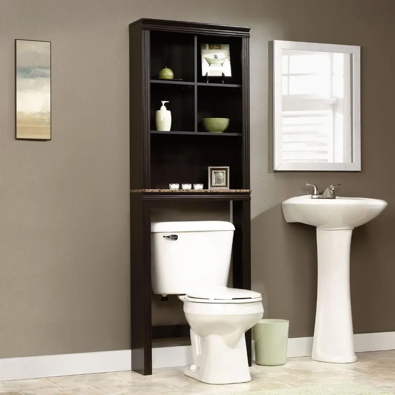 Over-Toilet Bathroom Storage Unit – Cubby-Style Etagere With Shelves 1