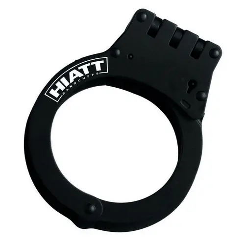 Oversized Hinge Handcuffs – Matte Black Finish 1