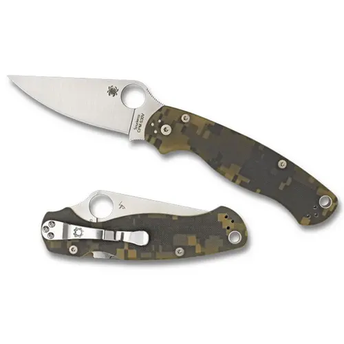Paramilitary Camo G-10 Handle – Plain Finish 1