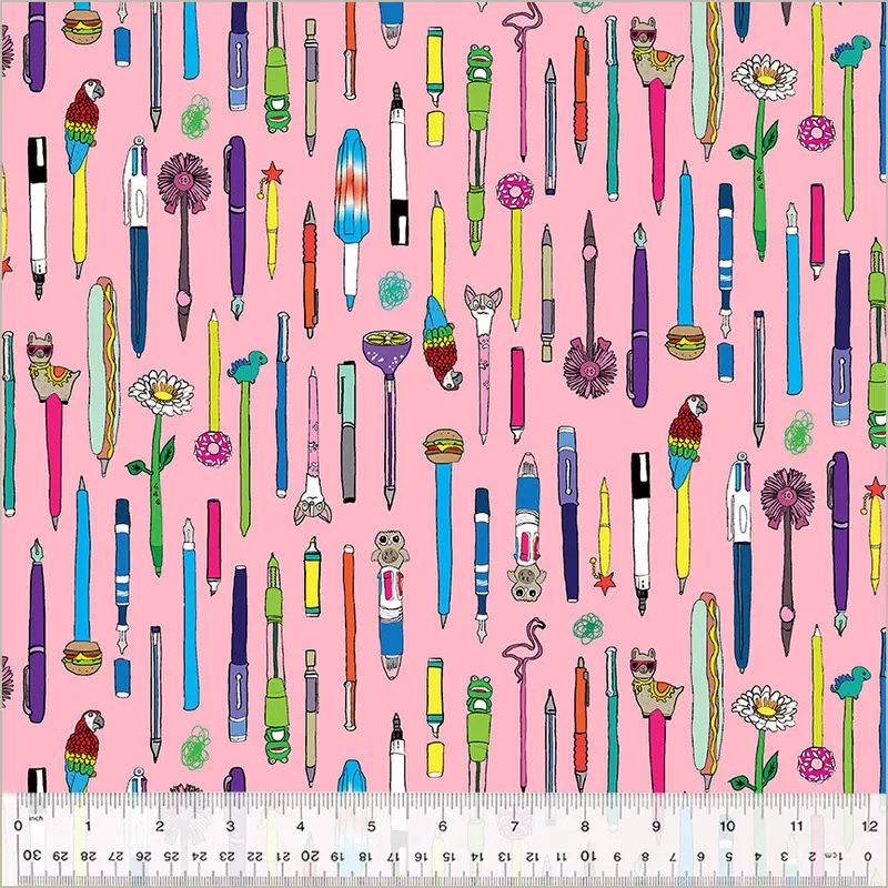 Pen Pals Fabric Collection – Assorted Patterns By Heather Givans 54235-3 1